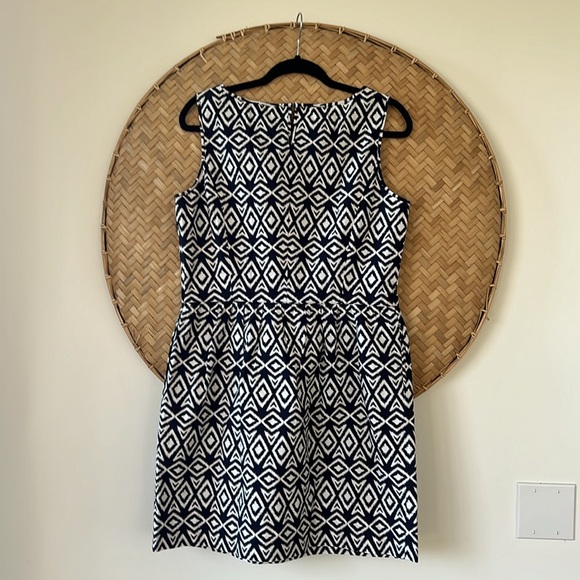 BROOKS BROTHERS A-LINE GEOMETRIC DRESS W/ POCKETS PREP CORPCORE DARK ACADEMIA - Picture 6 of 11